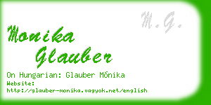 monika glauber business card