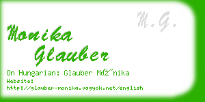 monika glauber business card